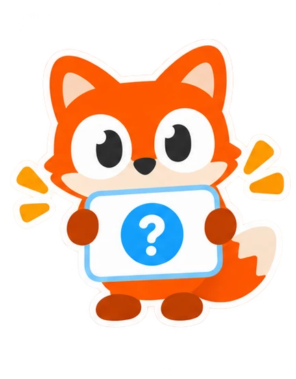 Ami holding a question sign